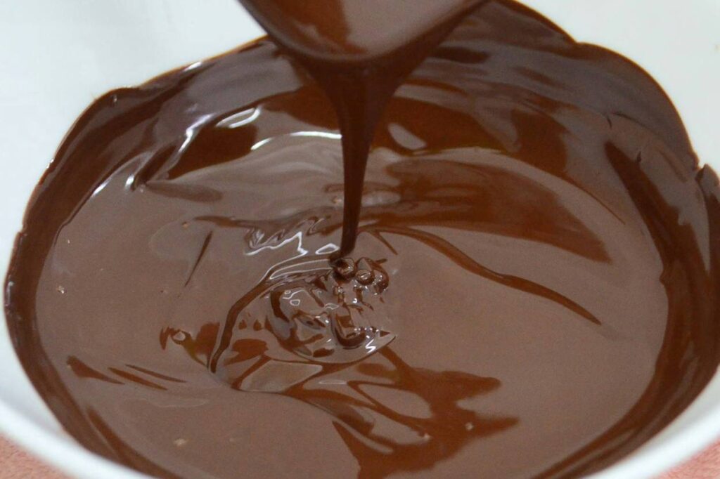 Melted Belgian Chocolate for tempering