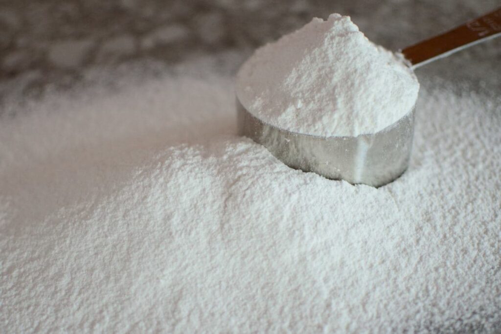 Japanese cake flour being used