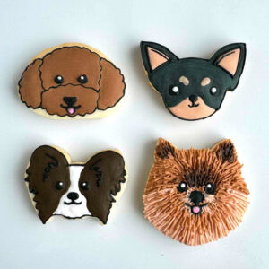 Small Dog Icing Cookie